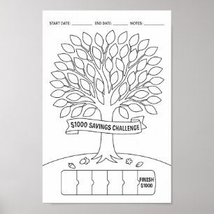 Spaaruitdaging Tracker Poster