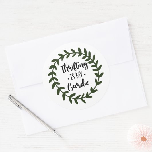 Spaarzaam is mijn cardio stickers (Envelop)