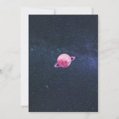 Space 4th Bereiken Vier sterren Verjaardags Meisje Kaart (Achterkant)