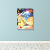 Space Above and Beyond (versie 3) Canvas Afdruk (Insitu (Houten vloer))