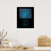 "Space" Abstract Poster voor schilderen en liefdes (Keuken)