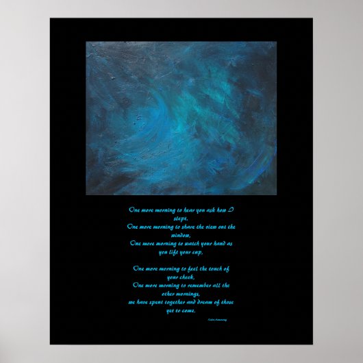"Space" Abstract Poster voor schilderen en liefdes (Voorkant)
