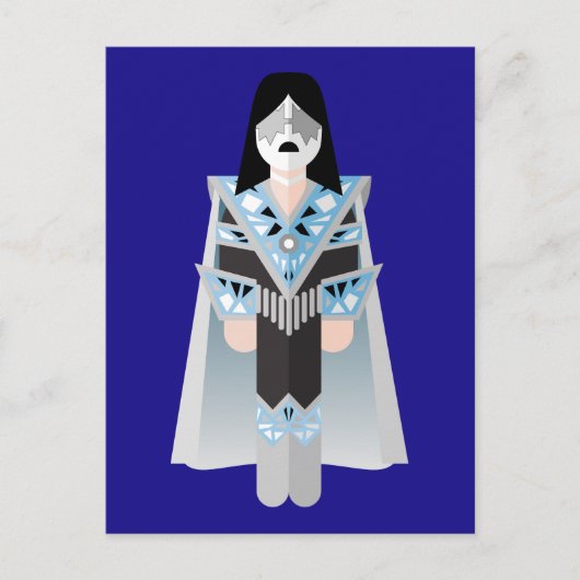 Space Ace – 70s Rock Icon Postcard Feestdagenkaart (Voorkant)