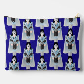 Space Ace – Patterned Zipper Accessory Pouch Etui (Achterkant)