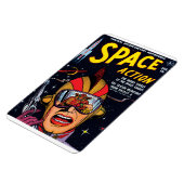Space Action #2 Omslag van oude Science-Fiction-st Magneet (Linkerzijde)