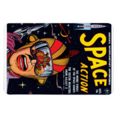 Space Action #2 Omslag van oude Science-Fiction-st Magneet (Horizontaal)