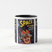 Space Action #2 Omslag van oude Science-Fiction st Mok (Midden)
