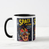 Space Action #2 Omslag van oude Science-Fiction st Mok (Links)