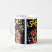 Space Action #2 Omslag van oude Science-Fiction st Mok (Voorkant links)