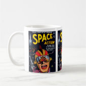 Space Action #2 Omslag van oude Science-Fiction st Mok (Links)