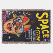 Space Action #2 Oude Sciencefiction-stripboekcover Deken (Voorkant)