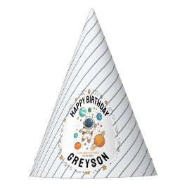 Space Adventure 1st Birthday | Outer Space Feesthoedjes