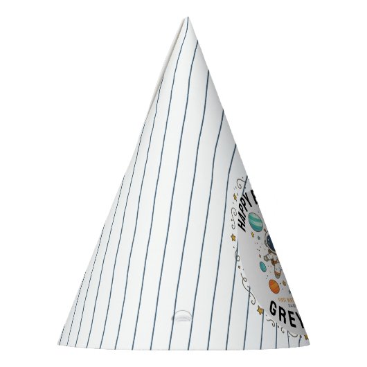 Space Adventure 1st Birthday | Outer Space Feesthoedjes (Links)