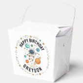 Space Adventure 1st Birthday | Outer Space Party Bedankdoosjes (Voorkant)
