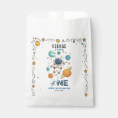 Space Adventure 1st Birthday | Outer Space Party Bedankzakje (Voorkant)