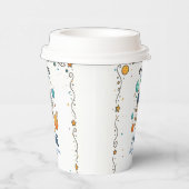 Space Adventure 1st Birthday | Outer Space Party Papieren Bekers (Rechts)