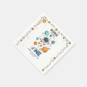 Space Adventure 1st Birthday | Outer Space Party Servet (Hoek)