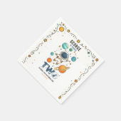 Space Adventure 2nd Birthday | Outer Space Party Servet (Hoek)