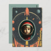 Space Adventure-Briefkaart Briefkaart (Voorkant / Achterkant)