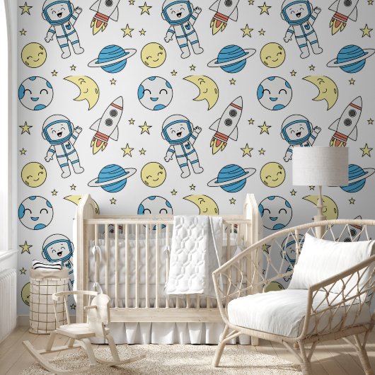 Space Adventure Cartoon  Behang (Kinderen)