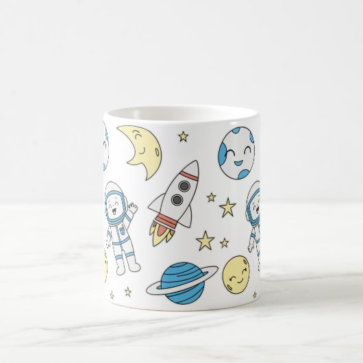 Space Adventure Cartoon Mok (Center)