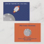 Space Adventure Dit ruimteschip ontwerp is uit de Contactkaartje (Voorkant / Achterkant)