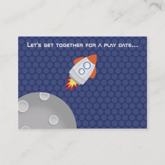 Space Adventure Dit ruimteschip ontwerp is uit de Contactkaartje (Voorkant)