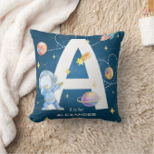 Space Adventure Letter 'A' Gooi Pil Kussen (Deken)