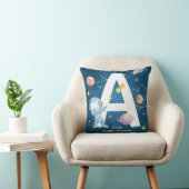 Space Adventure Letter 'A' Gooi Pil Kussen (Stoel)
