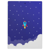 Space Adventure Rocket Clipboards Design Klembord (Achterkant)