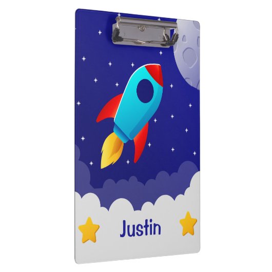 Space Adventure Rocket Clipboards Design Klembord (Rechts)