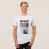 Space Adventure T-shirt: Ontdek het universum Tri-Blend Shirt (Voorkant volledig)