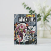 Space Adventures #12 Grappige 50s Retro Sci-Fi Str Briefkaart (Staand voorkant)