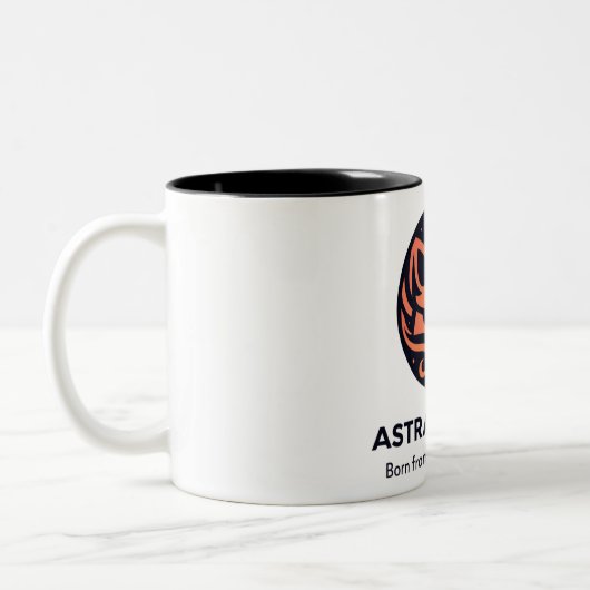 Space Aesthetic Coffee Cup Tweekleurige Koffiemok (Links)