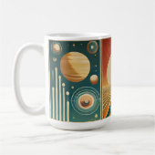 Space Age Art Space Time Calendar Koffiemok (Links)