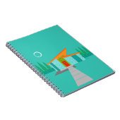 Space Age Cartoon House Notitieboek (Rechterzijde)