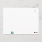 Space Age Cartoon House Postcard Briefkaart (Achterkant)