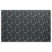 Space Age Diamonds Blue Black Grey Stof (Yard (91,4 cm))