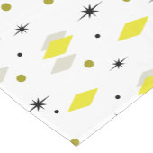 Space Age Diamonds Geel Grijs Wit Korte Tafelloper (Hoek)