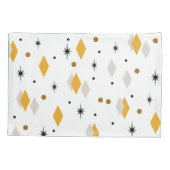 Space Age Diamonds Oranje wit Kussensloop (Achterkant)