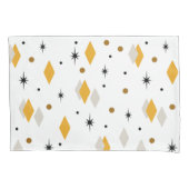 Space Age Diamonds Oranje wit Kussensloop (Voorkant)