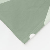 Space Age Diamonds Sage Green Fleece Deken (Hoek)