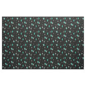 Space Age Diamonds Turquoise Black Stof (Yard (91,4 cm))