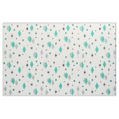 Space Age Diamonds Turquoise White Stof (Fat Quarter)