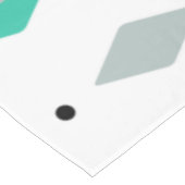Space Age Diamonds Turquoise White Tafelkleed (Gekanteld)
