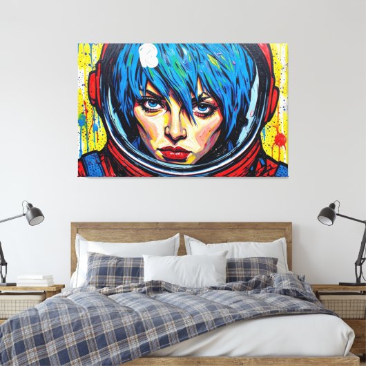 SPACE AGE DREAMER 7 CANVAS AFDRUK (Insitu (Slaapkamer))