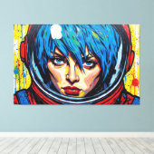 SPACE AGE DREAMER 7 CANVAS AFDRUK (Insitu (Houten vloer))