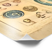 Space Age Interplanetary Coordinates Alien Relic Foto Afdruk (Hoek)