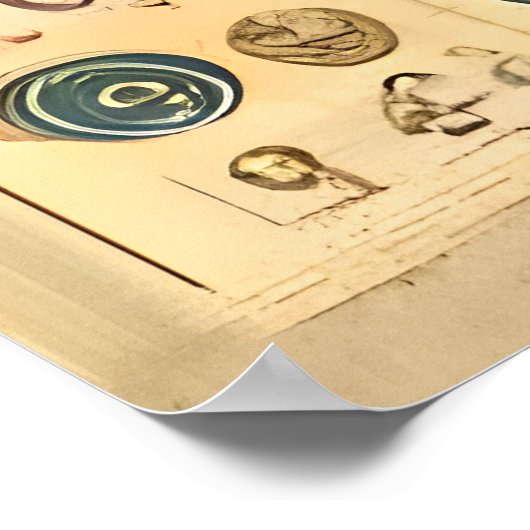 Space Age Interplanetary Coordinates Alien Relic Poster (Hoek)