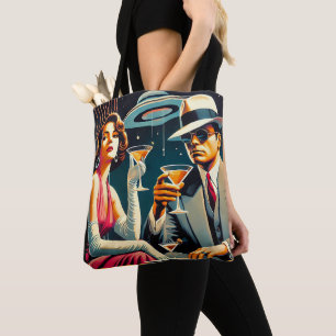 Space Age Las Vegas Gangster Martini Feest Tote Bag